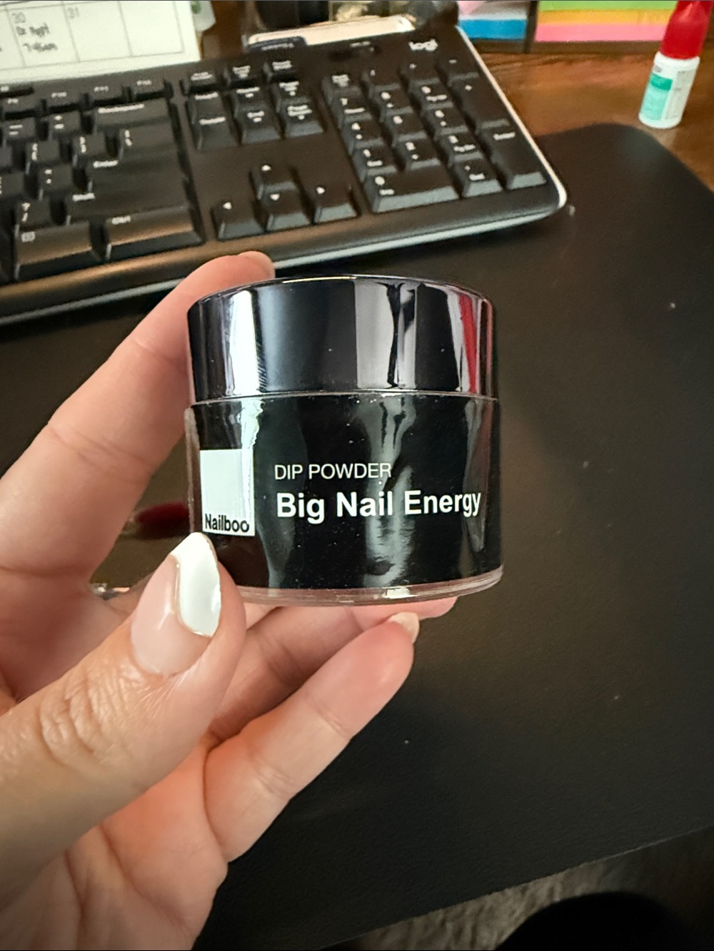 Hailboo Big Nail Energy Dip Powder - Black Jar